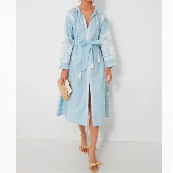 Julia Amory Caftan- Nantucket Blue- Size XS - Picture 1 of 8